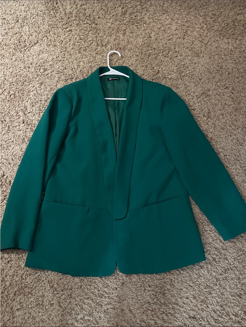 Unbranded Kelly Green Shawl Collar Blazer